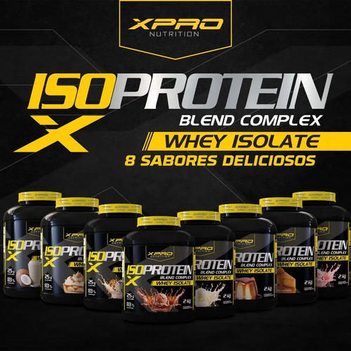 Kit 2 Suplementos Whey Protein Isolado Blend Complex 2kg Churros Zero Açucar - Xpro Nutrition 4