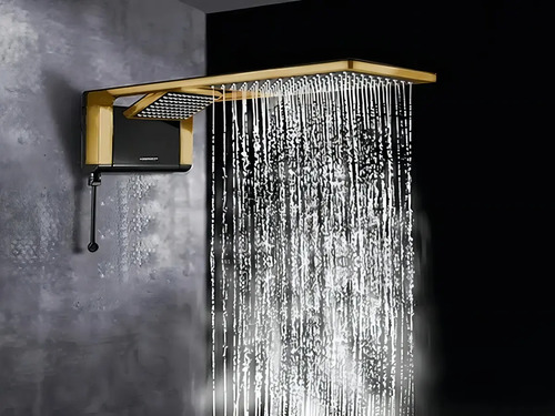 Chuveiro Acqua Duo Preto/matte Gold 7800w Preto/matte Gold 7.8 Kw 4