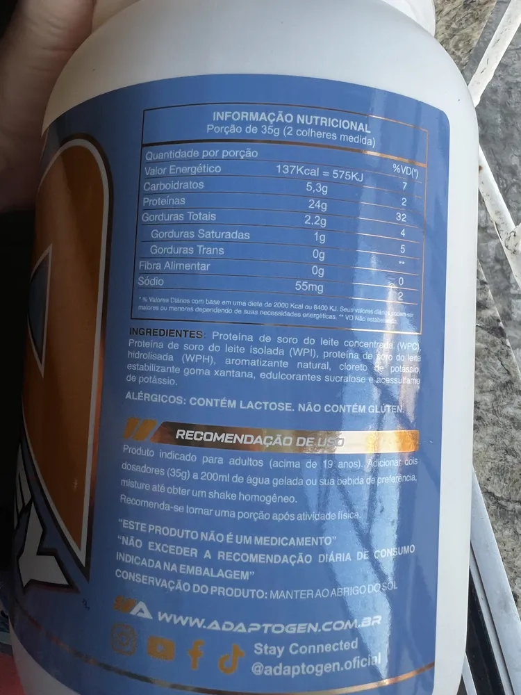 Tasty Whey 3w Gourmet 912g - Adaptogen Sabor Cookies 6