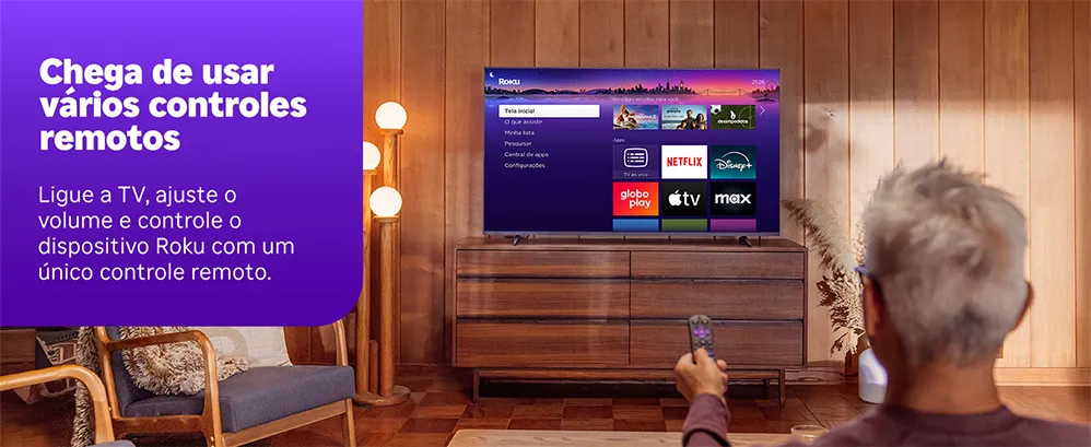 Roku Streaming Stick 2025 Para Tv Hd/fhd Controle Por Voz Preto De Voz 3ª geração 3840BR 13