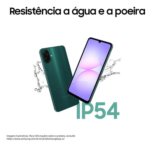 Celular Samsung Galaxy A07 256gb, 8gb, Câmera 50mp, Tela 6.7 , Proteção Ip54, Processador 6nm - Preto 6