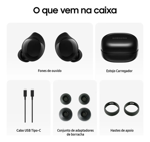 Galaxy Buds Core Preto 3