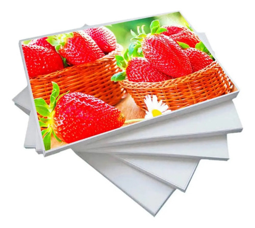 Papel Fotografico 230g Glossy A4 Kit 200 Folhas Masterprint Branco 3