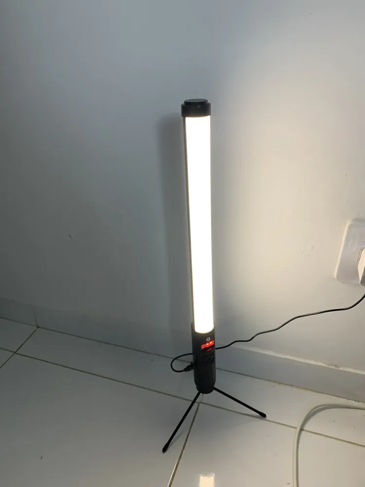 Bastão de Led Luz Rgb Lâmpada Profissional Fotográfica Iluminação 3200k-5500k Recarregável 13
