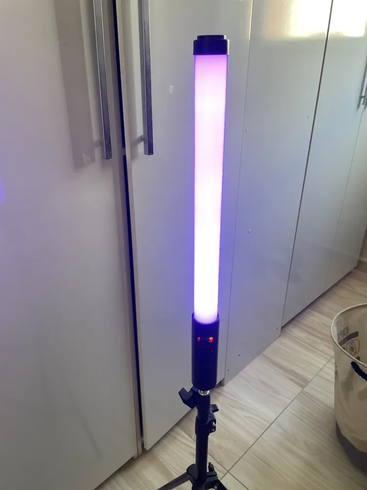 Bastão de Led Luz Rgb Lâmpada Profissional Fotográfica Iluminação 3200k-5500k Recarregável 15