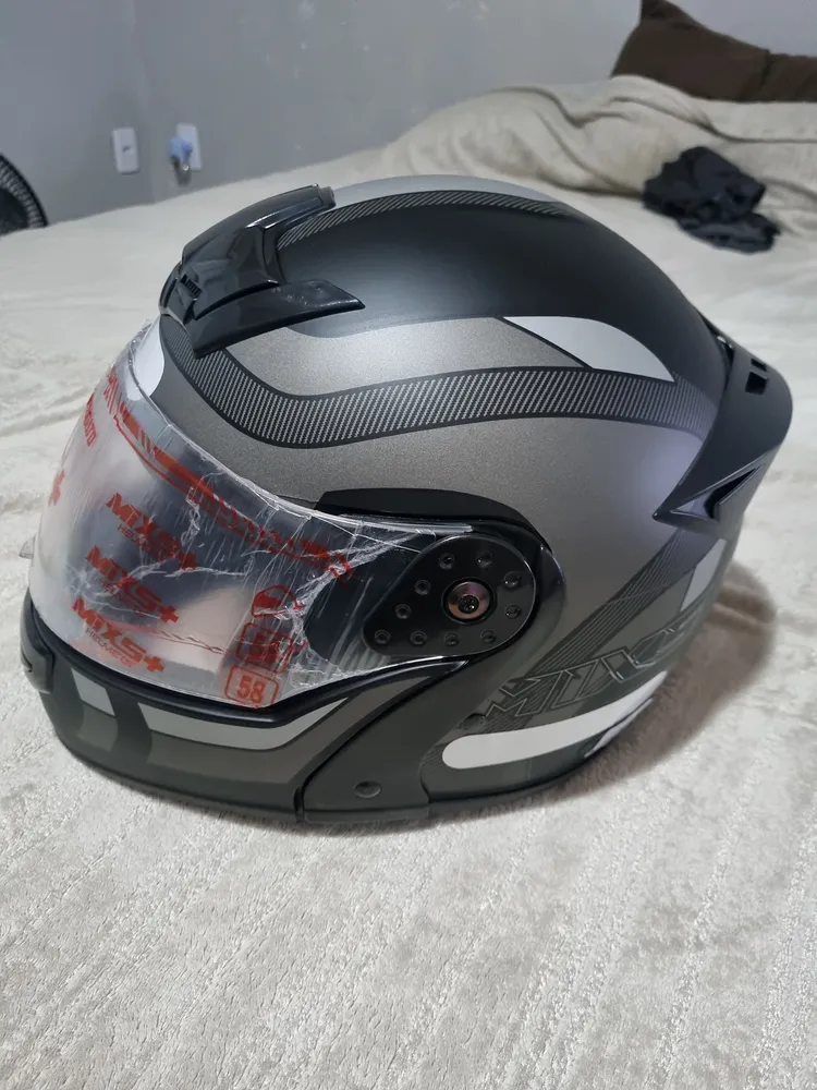 Capacete Escamoteável Mixs Gladiator Articulado Cor Preto/grafite/rosa Desenho Delta Tamanho Do Capacete 60 14