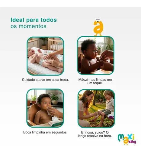 Kit 10 Toalhas Umedecida Hipoalergênico 100un Cada Maxi Baby 7