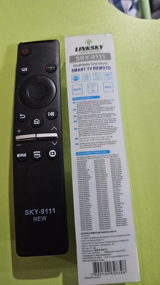 Controle Remoto Para Smart Tv Samsung 4k Crystal Au7700 Au8800 14