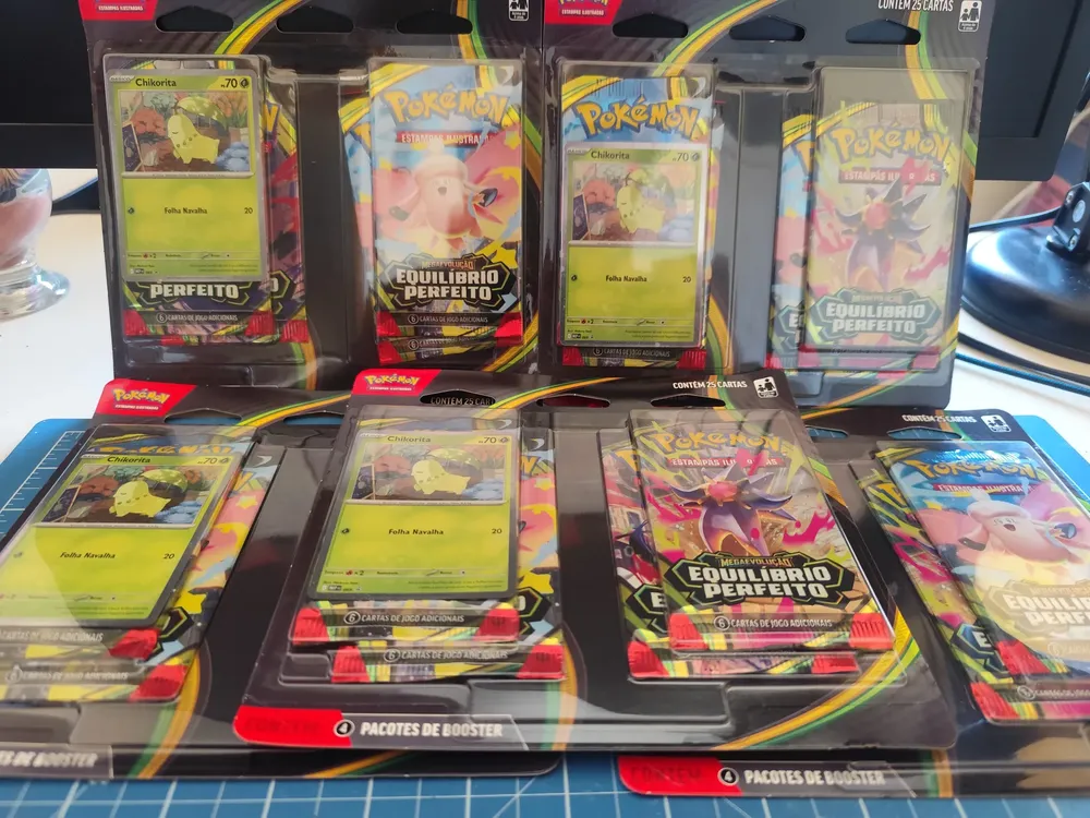 Cartas Pokémon Equilíbrio Perfeito Chikorita 25 Cards Copag 10