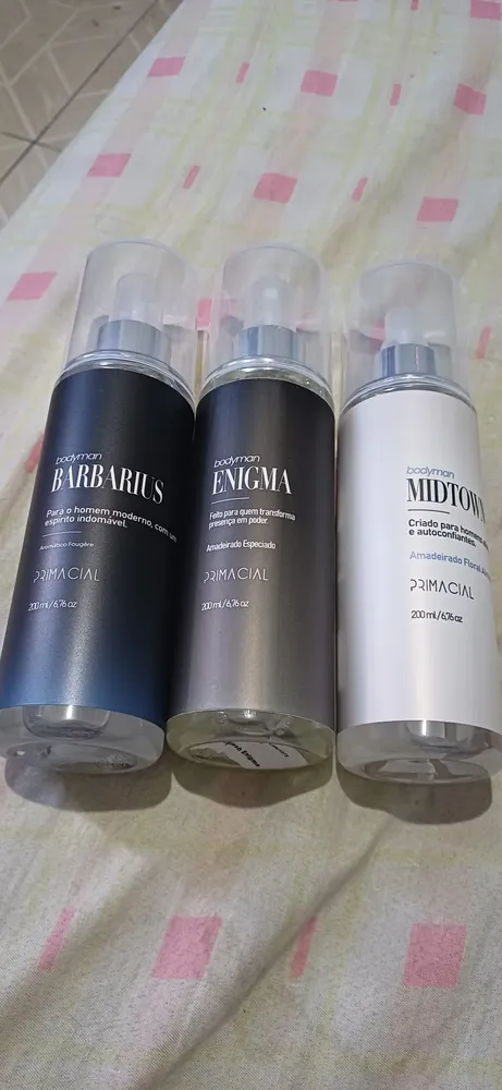 Kit Body Splash Masculino Barbarius + Enigma + Midtown 200ml 12