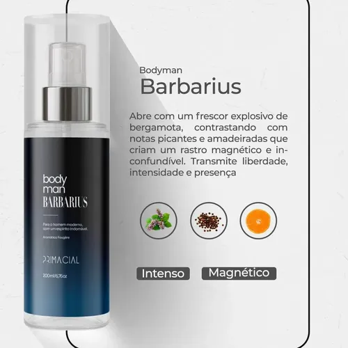 Kit Body Splash Masculino Barbarius + Enigma + Midtown 200ml 7