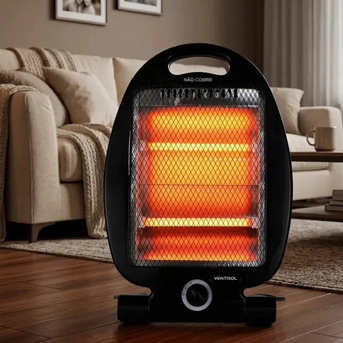 Aquecedor Elétrico Ventisol Quartzo AQ02I-02 800W Preto 19859 Doméstico 8