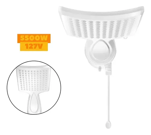 Chuveiro Ducha Loren Shower Eletrônica Lorenzetti Branco Cor Branco Potência 5.5 Kw 3