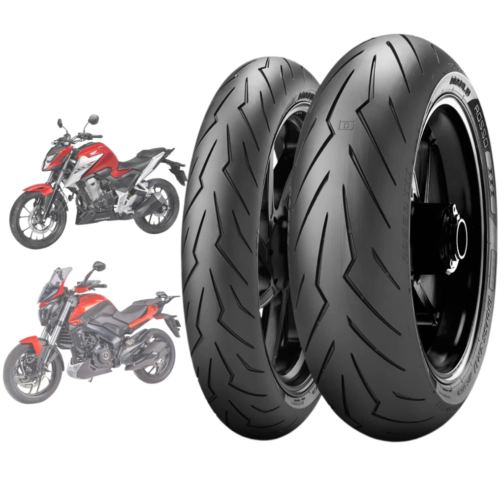 Par Pneu ESPORTIVO 110/70-17 + 150/60-17 Diablo Rosso 3 DOMINAR 400 G 310R Speed 400 CB 300F Twister NINJA DUKE MT03 R3
